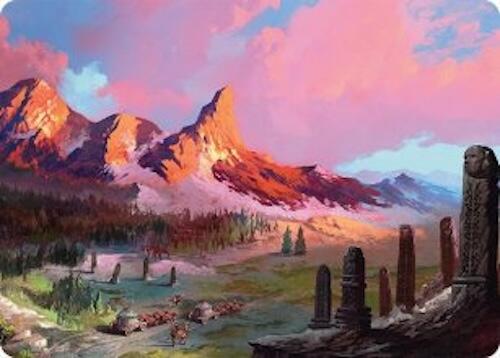 Rugged Highlands Art Card (29/54) [Tarkir: Dragonstorm Art Series] | Pegasus Games WI
