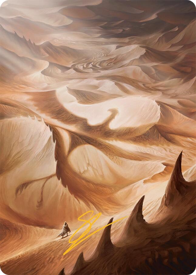 Plains Art Card (30/54) (Gold-Stamped Signature) [Tarkir: Dragonstorm Art Series] | Pegasus Games WI