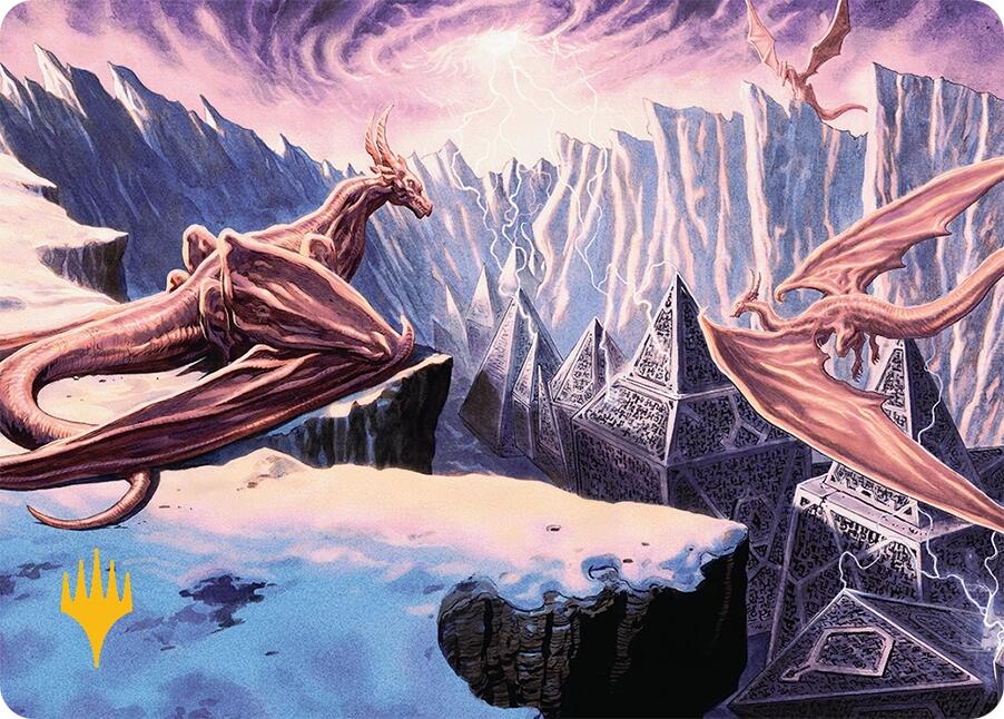 Maelstrom of the Spirit Dragon (42/54) (Gold-Stamped) [Tarkir: Dragonstorm Art Series] | Pegasus Games WI
