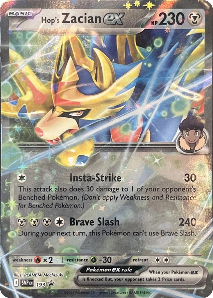 Hop's Zacian ex (SVP193) [Scarlet & Violet: Black Star Promos] | Pegasus Games WI