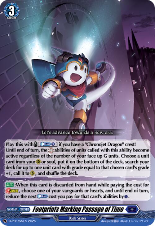 Footprints Marking Passage of Time (D-PR/755EN) [D Promo Cards] | Pegasus Games WI