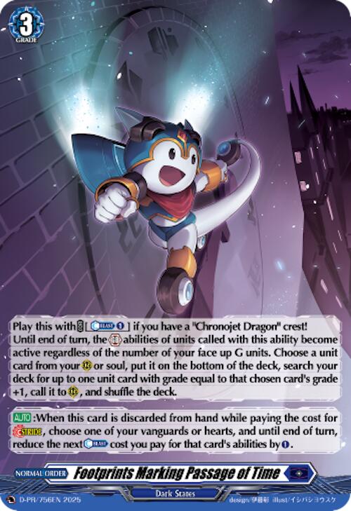 Footprints Marking Passage of Time (Foil) (D-PR/756EN) [D Promo Cards] | Pegasus Games WI