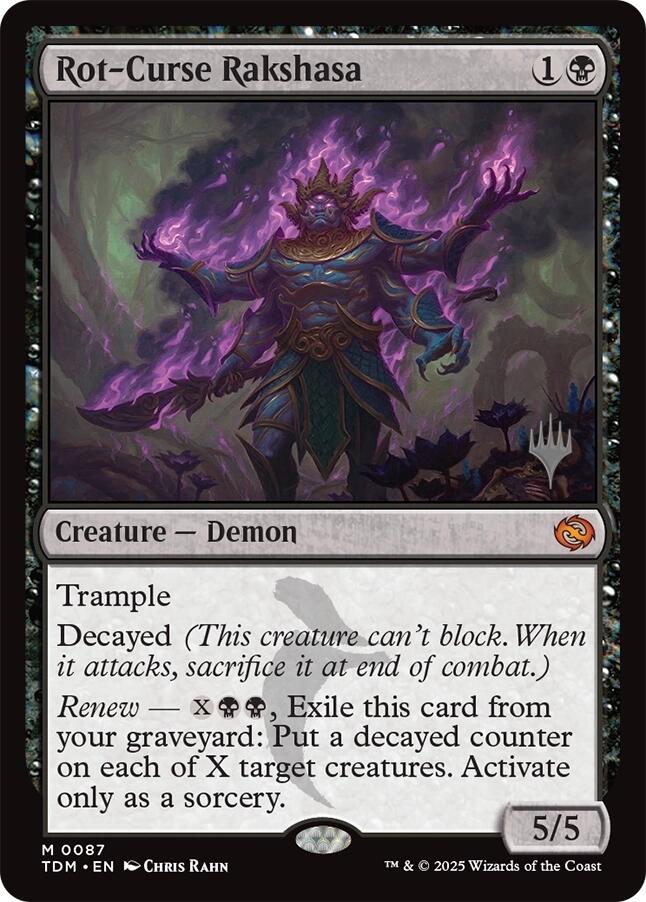 Rot-Curse Rakshasa [Tarkir: Dragonstorm Promos] | Pegasus Games WI