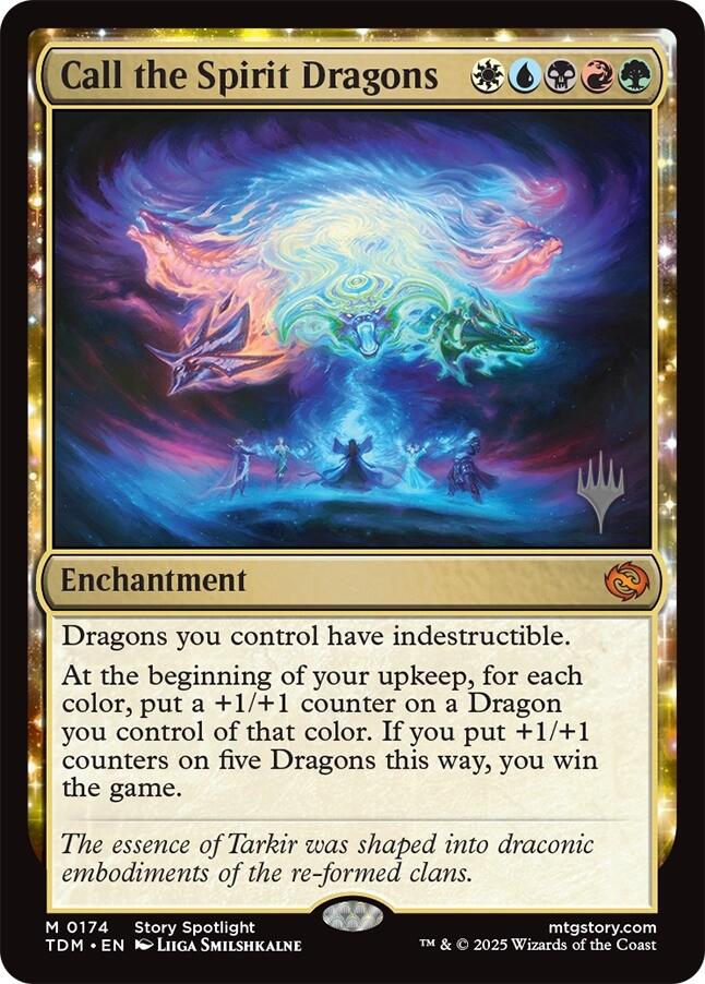Call the Spirit Dragons [Tarkir: Dragonstorm Promos] | Pegasus Games WI