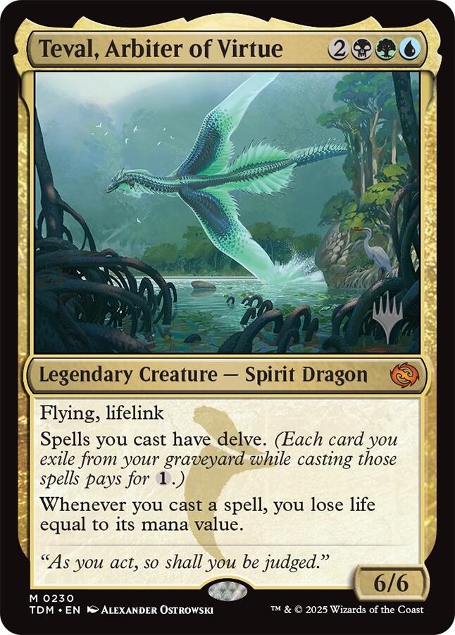 Teval, Arbiter of Virtue [Tarkir: Dragonstorm Promos] | Pegasus Games WI