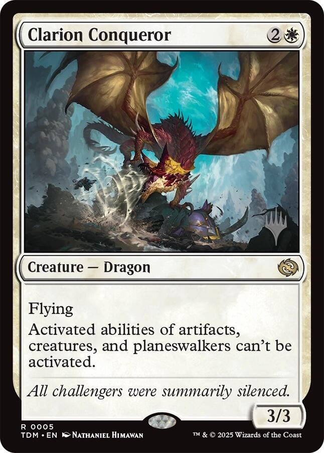 Clarion Conqueror [Tarkir: Dragonstorm Promos] | Pegasus Games WI