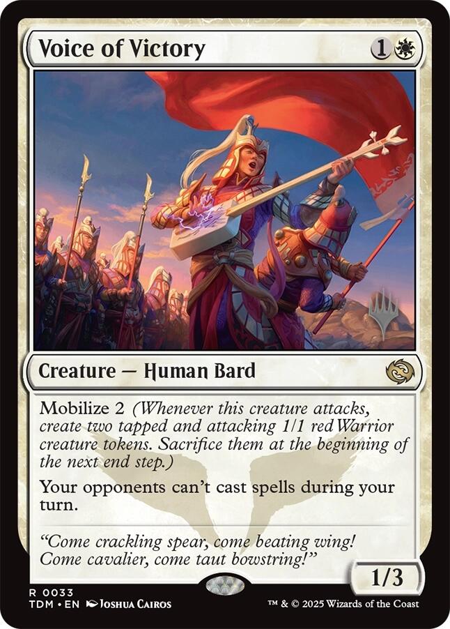 Voice of Victory [Tarkir: Dragonstorm Promos] | Pegasus Games WI