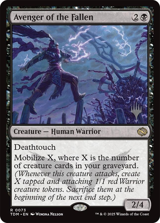 Avenger of the Fallen [Tarkir: Dragonstorm Promos] | Pegasus Games WI