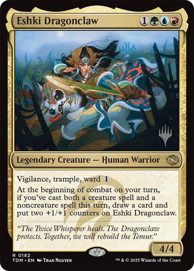 Eshki Dragonclaw [Tarkir: Dragonstorm Promos] | Pegasus Games WI