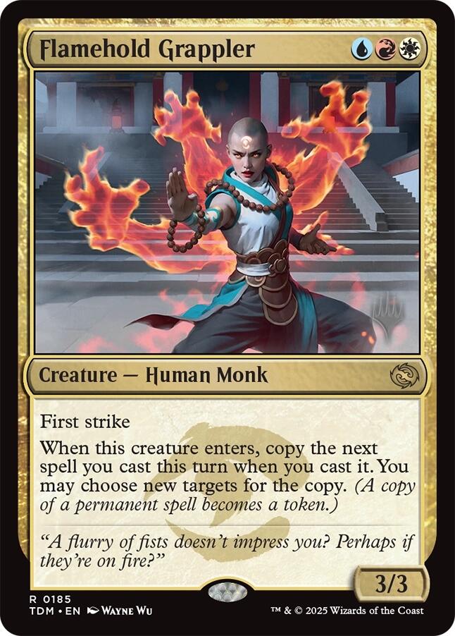 Flamehold Grappler [Tarkir: Dragonstorm Promos] | Pegasus Games WI