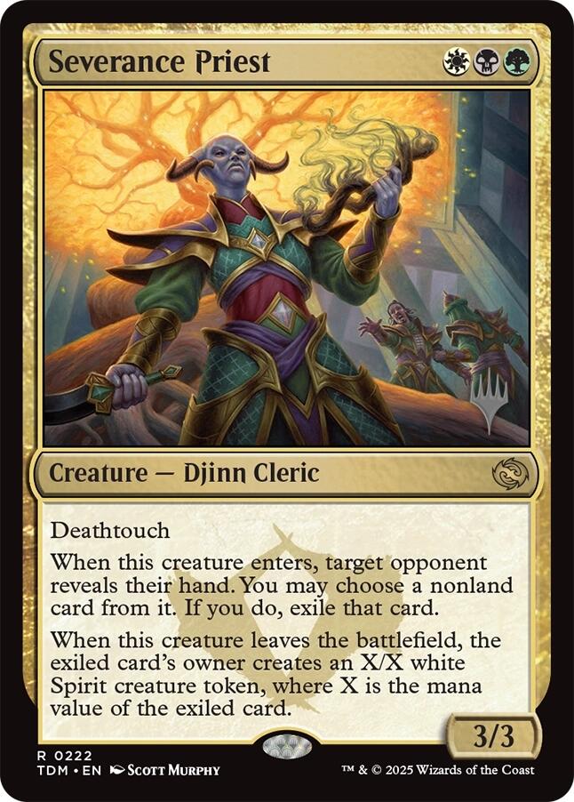 Severance Priest [Tarkir: Dragonstorm Promos] | Pegasus Games WI
