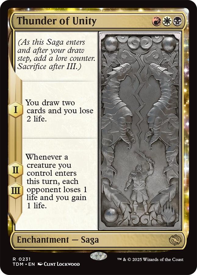 Thunder of Unity [Tarkir: Dragonstorm Promos] | Pegasus Games WI