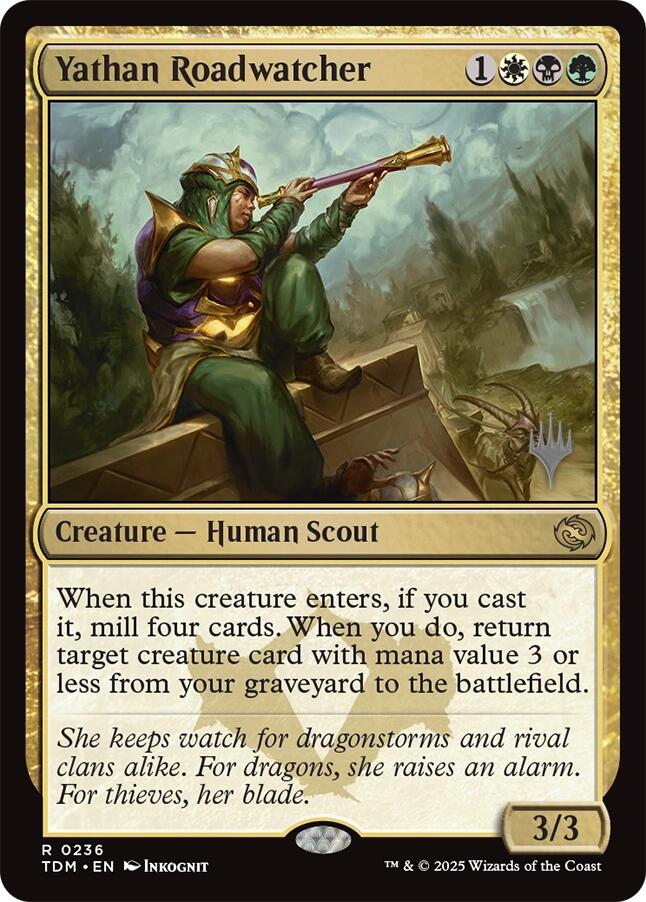 Yathan Roadwatcher [Tarkir: Dragonstorm Promos] | Pegasus Games WI