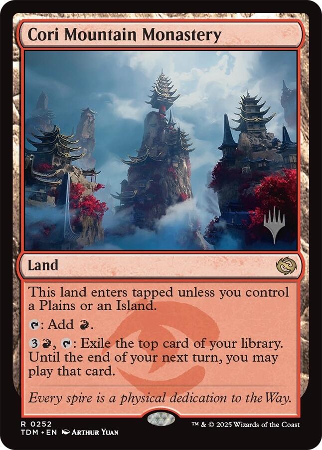 Cori Mountain Monastery [Tarkir: Dragonstorm Promos] | Pegasus Games WI