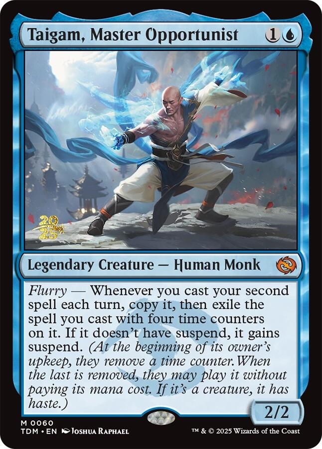 Taigam, Master Opportunist [Tarkir: Dragonstorm Prerelease Cards] | Pegasus Games WI