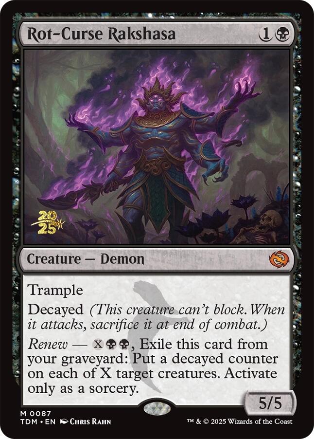 Rot-Curse Rakshasa [Tarkir: Dragonstorm Prerelease Promos] | Pegasus Games WI