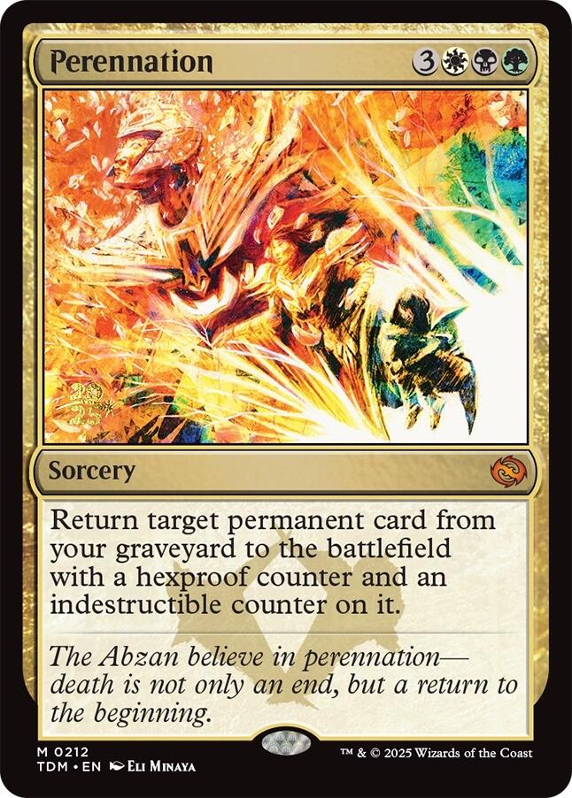 Perennation [Tarkir: Dragonstorm Prerelease Promos] | Pegasus Games WI