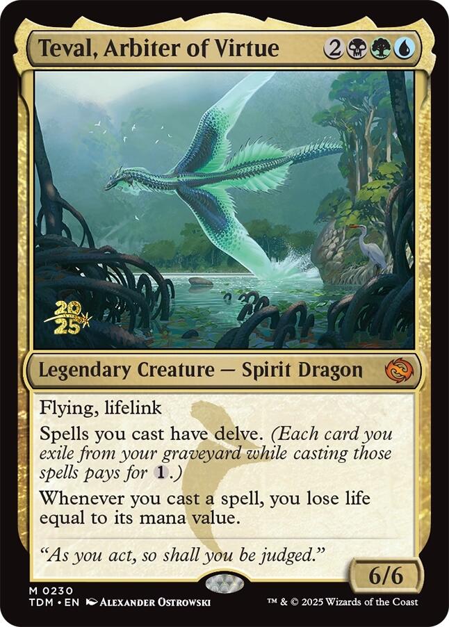 Teval, Arbiter of Virtue [Tarkir: Dragonstorm Prerelease Promos] | Pegasus Games WI
