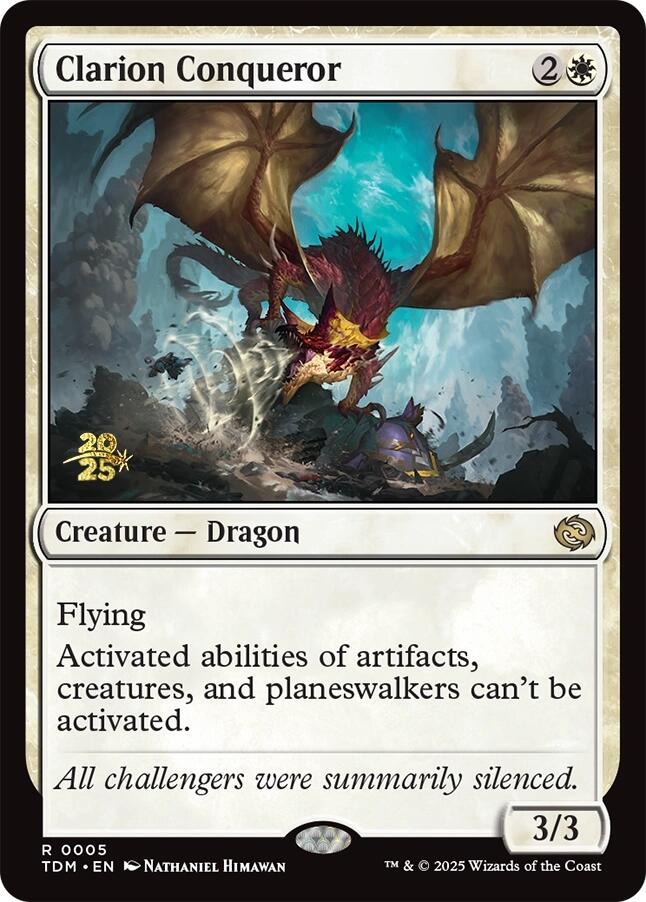 Clarion Conqueror [Tarkir: Dragonstorm Prerelease Promos] | Pegasus Games WI