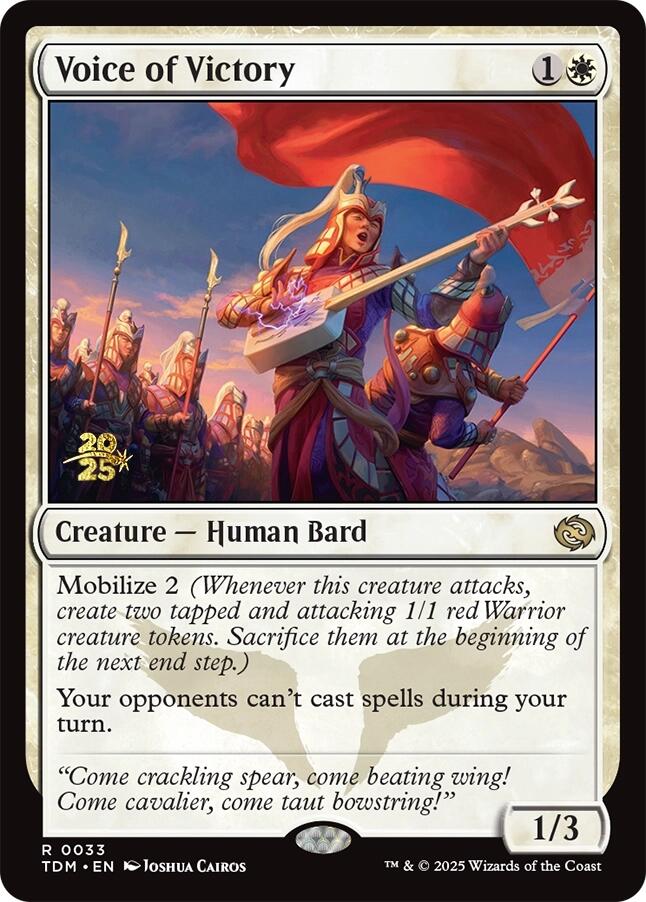 Voice of Victory [Tarkir: Dragonstorm Prerelease Promos] | Pegasus Games WI