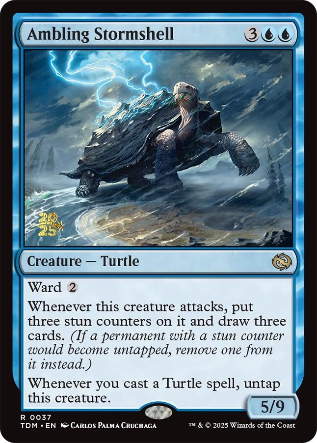 Ambling Stormshell [Tarkir: Dragonstorm Prerelease Promos] | Pegasus Games WI