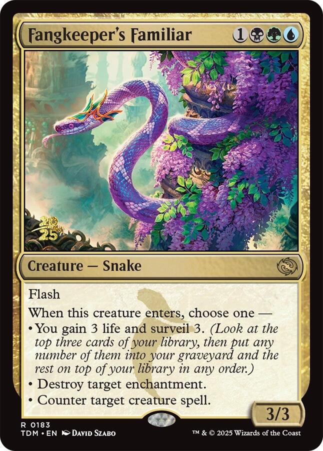 Fangkeeper's Familiar [Tarkir: Dragonstorm Prerelease Promos] | Pegasus Games WI