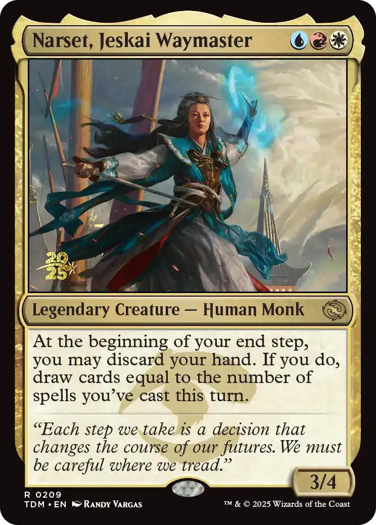 Narset, Jeskai Waymaster [Tarkir: Dragonstorm Prerelease Promos] | Pegasus Games WI
