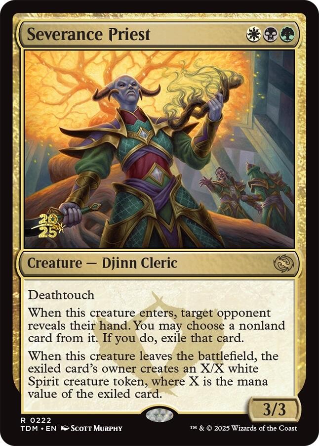 Severance Priest [Tarkir: Dragonstorm Prerelease Cards] | Pegasus Games WI