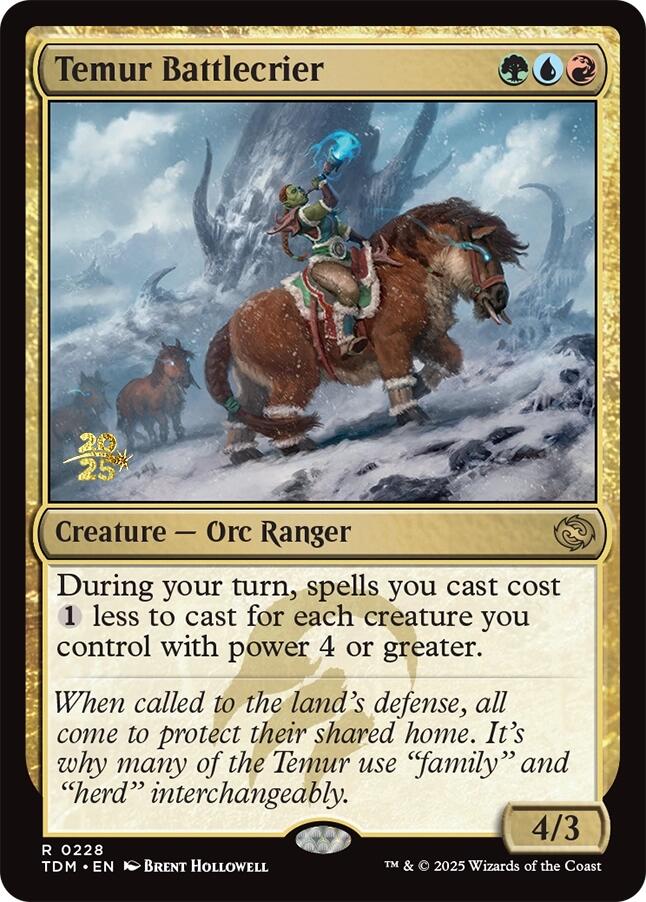 Temur Battlecrier [Tarkir: Dragonstorm Prerelease Cards] | Pegasus Games WI