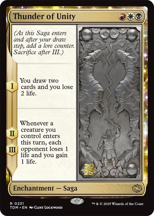Thunder of Unity [Tarkir: Dragonstorm Prerelease Promos] | Pegasus Games WI