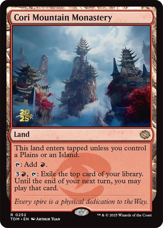 Cori Mountain Monastery [Tarkir: Dragonstorm Prerelease Promos] | Pegasus Games WI