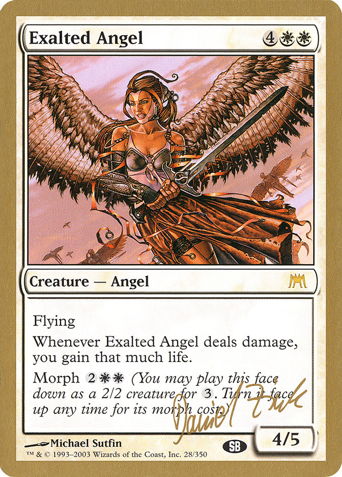Exalted Angel (Daniel Zink) (SB) [World Championship Decks 2003] | Pegasus Games WI