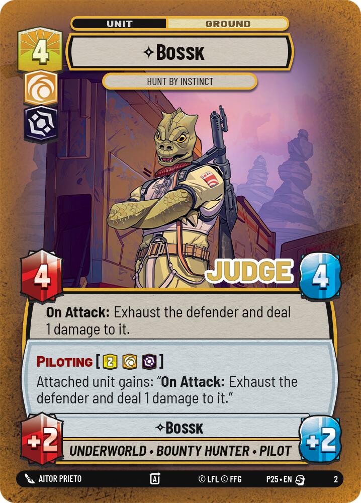 Bossk - Hunt By Instinct (2) (2) [Judge Promos] | Pegasus Games WI