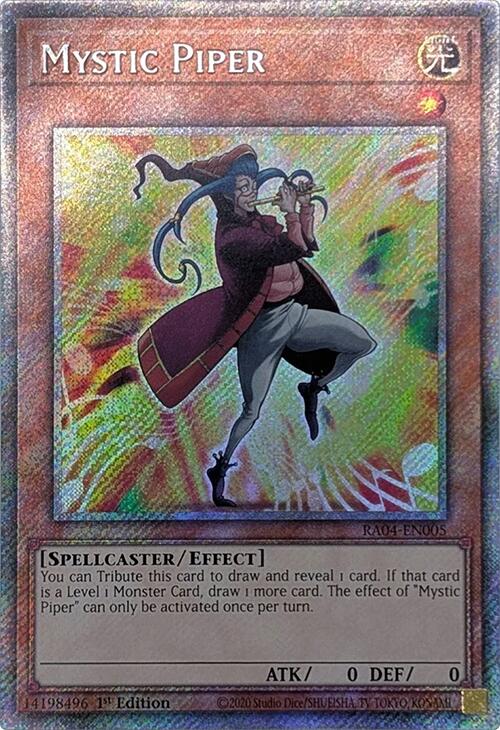 Mystic Piper [RA04-EN005] Platinum Secret Rare | Pegasus Games WI