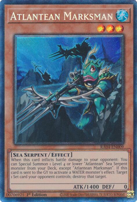 Atlantean Marksman [RA04-EN009] Prismatic Collector's Rare | Pegasus Games WI