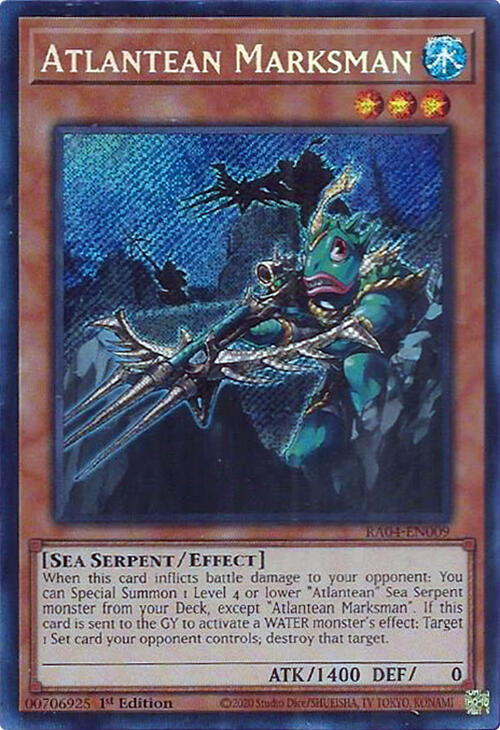 Atlantean Marksman [RA04-EN009] Secret Rare | Pegasus Games WI