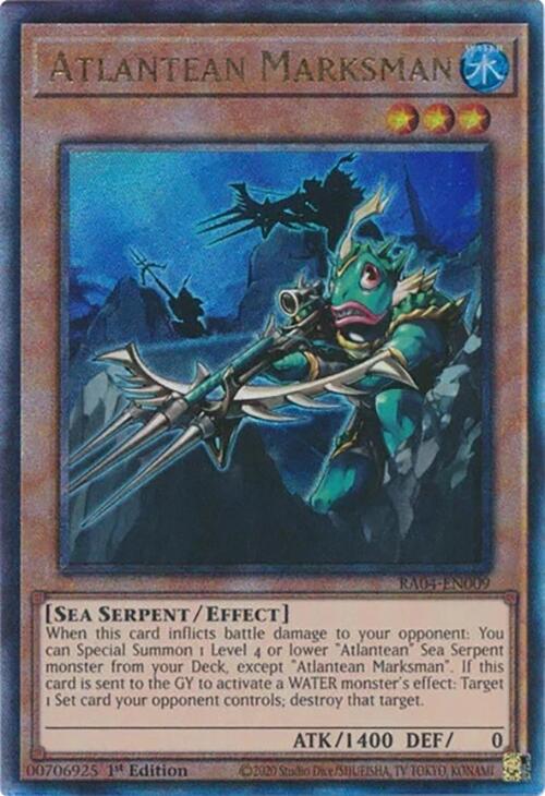 Atlantean Marksman [RA04-EN009] Prismatic Ultimate Rare | Pegasus Games WI