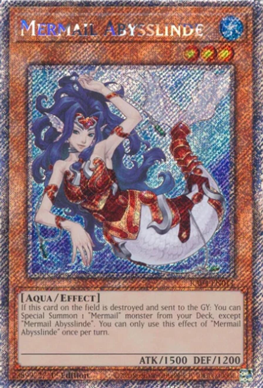 Mermail Abysslinde [RA04-EN011] Platinum Secret Rare | Pegasus Games WI