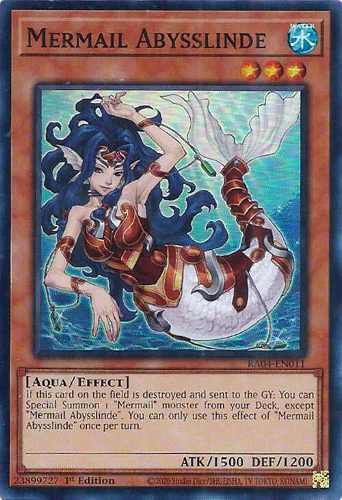 Mermail Abysslinde [RA04-EN011] Super Rare | Pegasus Games WI