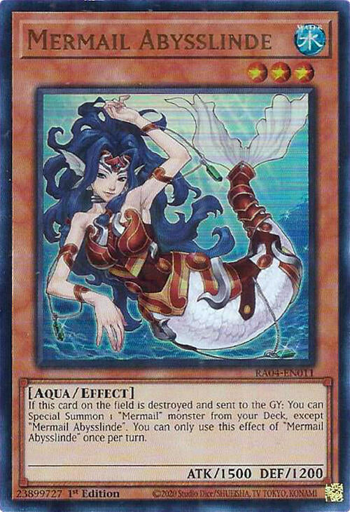 Mermail Abysslinde [RA04-EN011] Ultra Rare | Pegasus Games WI