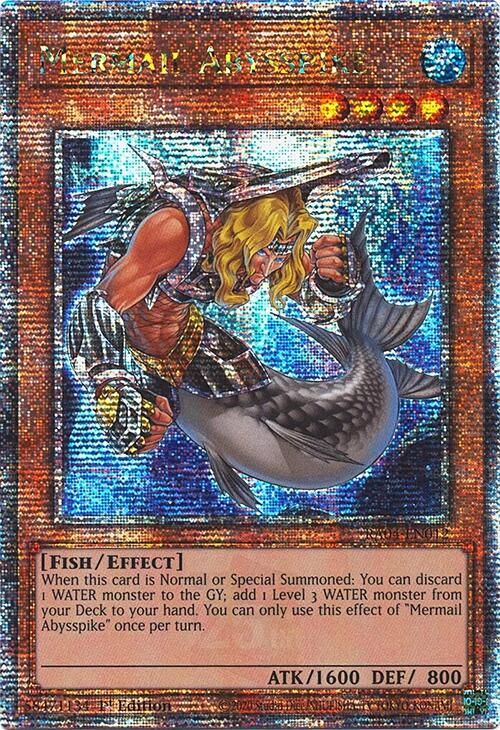 Mermail Abysspike [RA04-EN012] Quarter Century Secret Rare | Pegasus Games WI