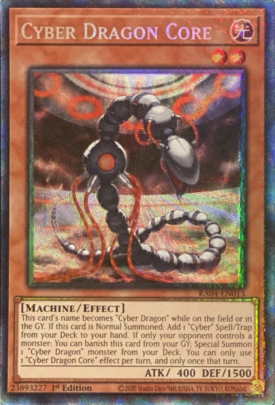 Cyber Dragon Core [RA04-EN013] Prismatic Collector's Rare | Pegasus Games WI