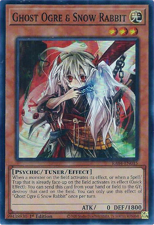 Ghost Ogre & Snow Rabbit [RA04-EN015] Super Rare | Pegasus Games WI
