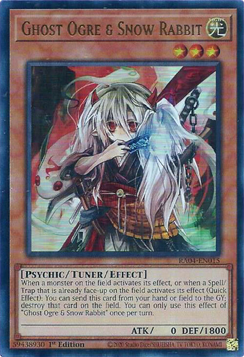 Ghost Ogre & Snow Rabbit [RA04-EN015] Ultra Rare | Pegasus Games WI
