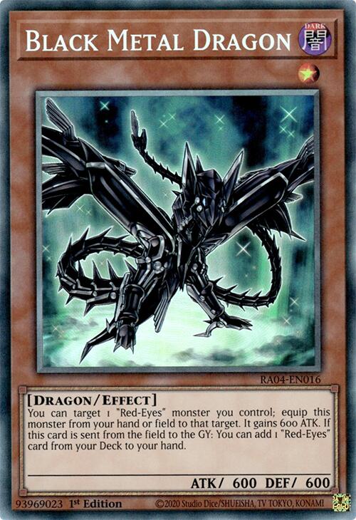Black Metal Dragon [RA04-EN016] Prismatic Collector's Rare | Pegasus Games WI