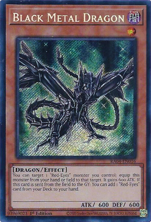 Black Metal Dragon [RA04-EN016] Secret Rare | Pegasus Games WI