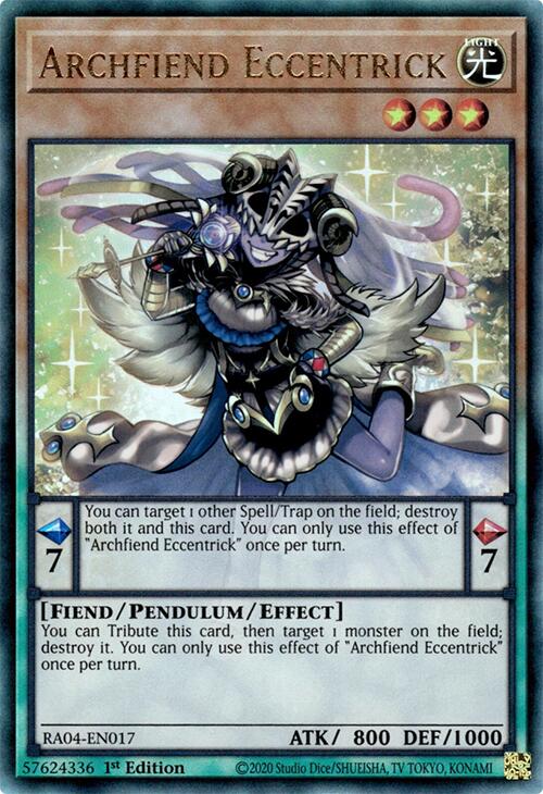 Archfiend Eccentrick [RA04-EN017] Prismatic Ultimate Rare | Pegasus Games WI