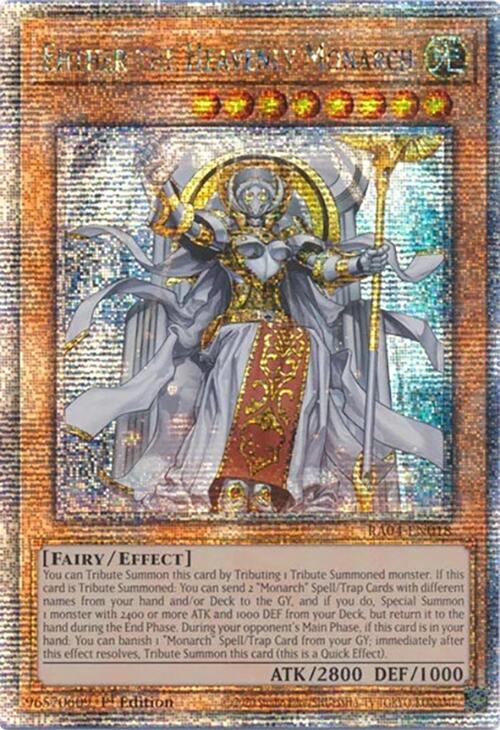 Ehther the Heavenly Monarch [RA04-EN018] Quarter Century Secret Rare | Pegasus Games WI