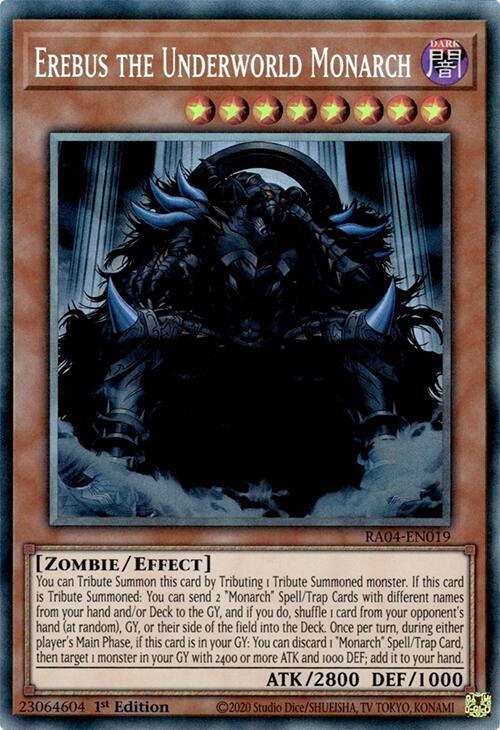 Erebus the Underworld Monarch [RA04-EN019] Prismatic Collector's Rare | Pegasus Games WI