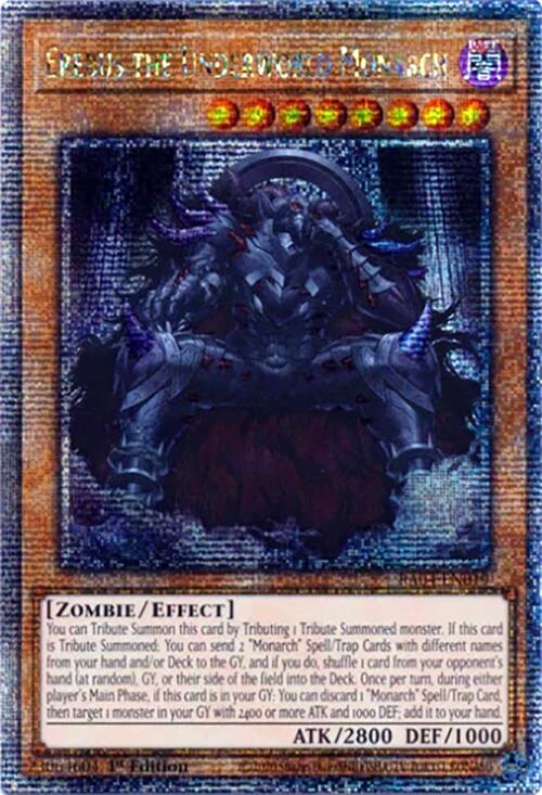 Erebus the Underworld Monarch [RA04-EN019] Quarter Century Secret Rare | Pegasus Games WI